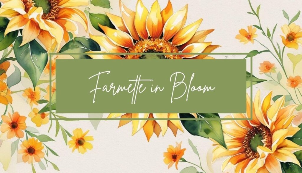 sunflowers with green logo